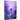 The rainy city canvas wall art, featuring a purple rainy metropolis with a storm thunder sky, as cars drive by.