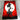 Demon eclipse red acrylic wall art, laying on a modern grey table after it was printed and handmade.