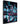 Modern acrylic glass wall art, featuring the bright city of Las Vegas with neon blue lights, rainy roads, and a night aesthetic.