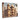 Canvas wall art, featuring an indian palace with a desert background filled with a translucent life of humans and birds.