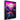 Acrylic-glass wall art, showing a bright hot-pink (GTA) Miami aesthetic, with the sun rising, tall buildings, and palm trees.