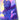 Modern canvas wall art print, close-up, showing its vibrant purple colors and a fantasy cat.