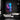 futuristic cool wall art mounted on a black wall in a modern room as room decor.