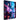 Neon Cyber City Modern Wall Art, featuring quiet city streets where futuristic cars blend into hot pink, blue colors.