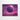 Purple Space (Galactic Field) Canvas, hanging on a white wall, in the middle.
