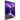 Acrylic wall art of a dark purple raven soaring through a bright purple sky with mountains and a river.