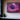 Purple space canvas wall art, mounted on the wall as room decor.