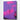 purple sky canvas wall art hanging on a white wall.